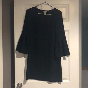 Black dress with flare sleeves